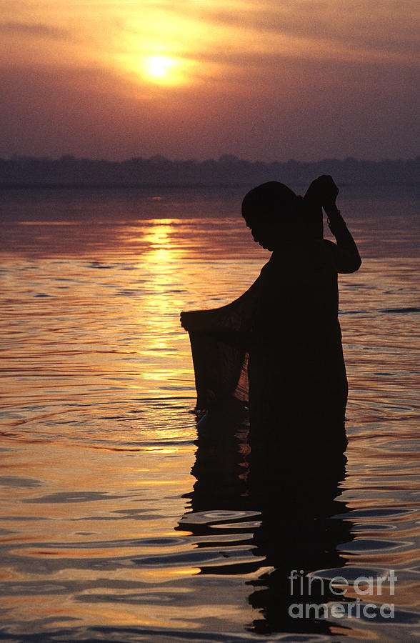 Sunrise On The Ganges - Varanasi India Photograph by Craig Lovell