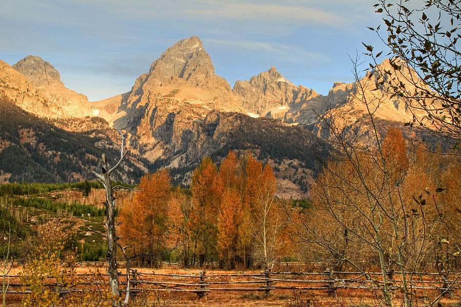 Sunrise on the Grand Tetons Photograph by Donna Kennedy