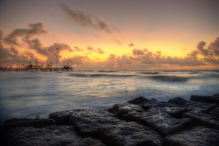 Sunrise on the Gulf of Mexico Coast Photograph by Ray Devlin