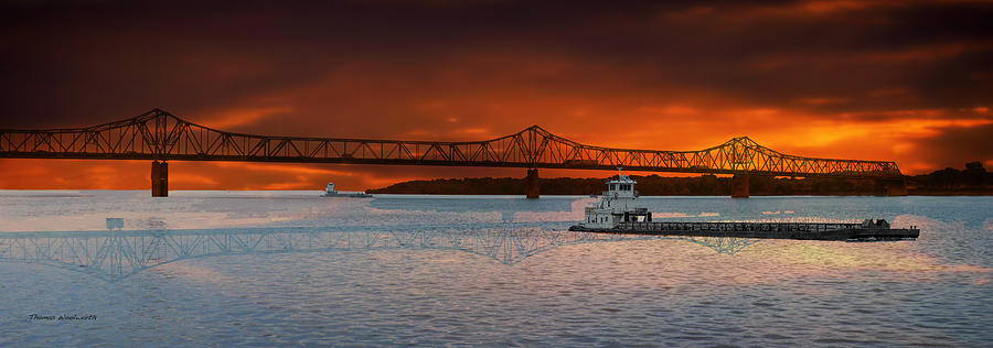 Sunrise On The Illinois River Photograph by Thomas Woolworth