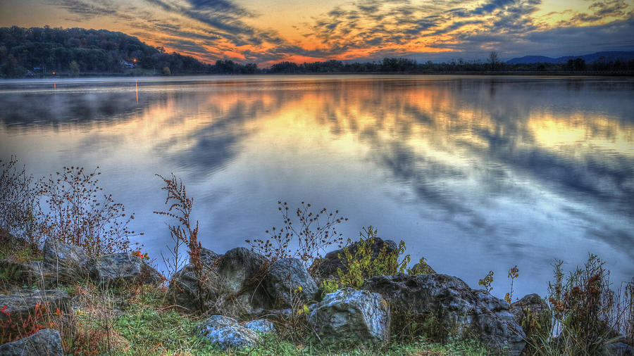 Sunrise On The Lake Photograph by Jaki Miller