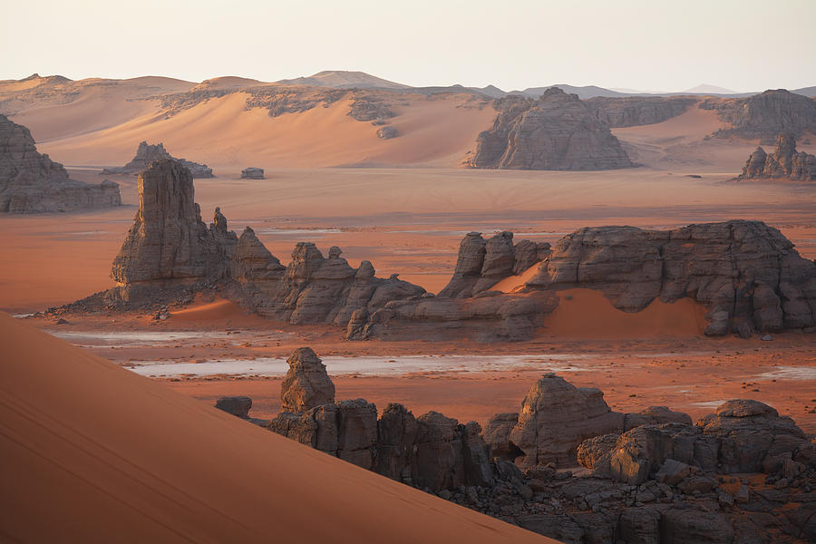Sunrise on the Sahara Photograph by Dominique Dubied