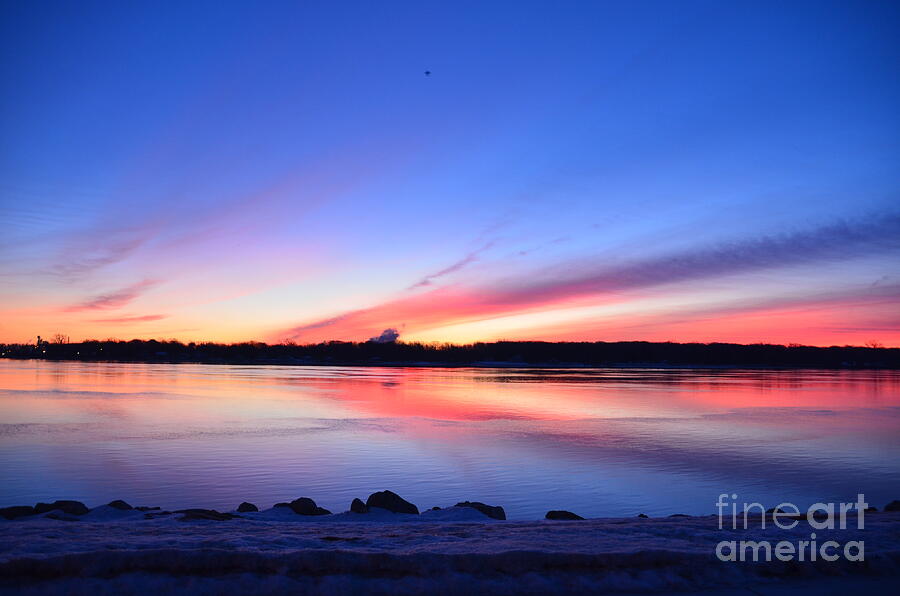 Sunrise on The St Clair River Photograph by Randy J Heath