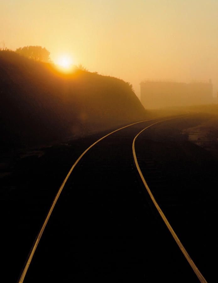 Sunrise on the Tracks Photograph by Garry McMichael
