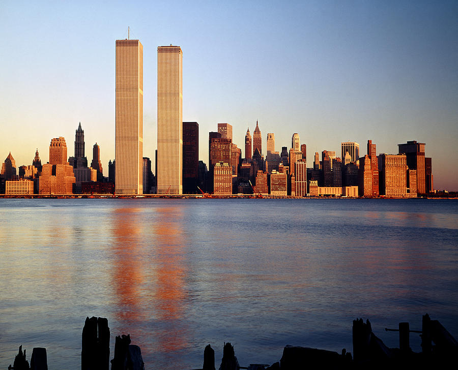 213X01-Sunset on the Twin Towers, NY Photograph by Ed Cooper ...