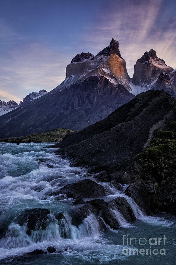 Sunrise On Torres del Paine Photograph by Timothy Hacker