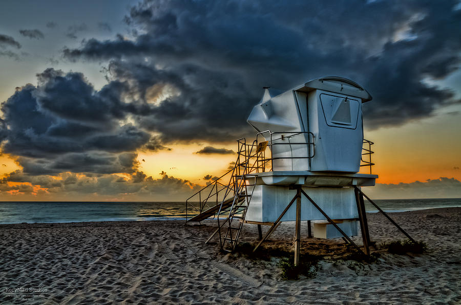Sunrise on Vero Beach HDR 1 Photograph by Michael White