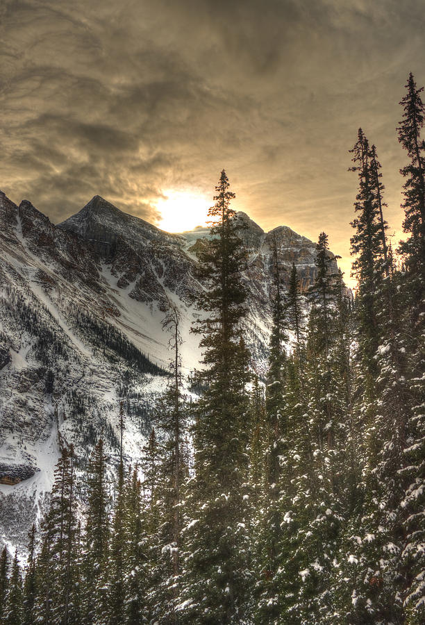Banff National Park Photograph - Sunrise over a Mountain Ridge by Phil And Karen Rispin