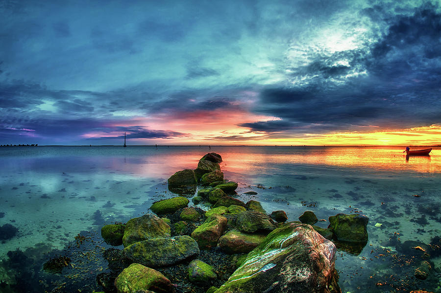 Sunrise Over Baltic Coast Photograph by Siegfried Haasch