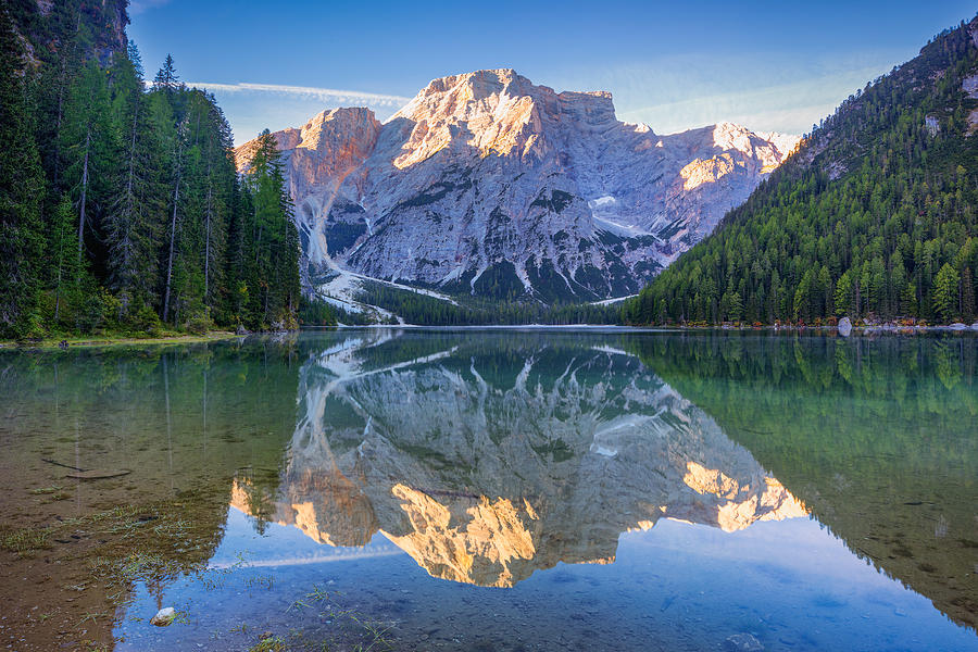 Sunrise Over Braies Photograph by Adrian Popan - Fine Art America