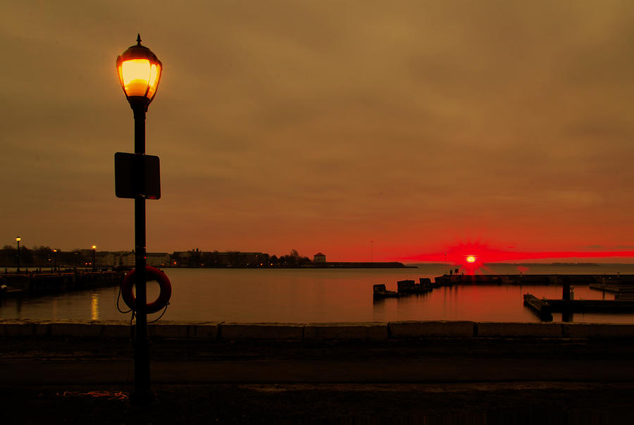 Sunrise over Confederation Harbour Photograph by Jim Vance