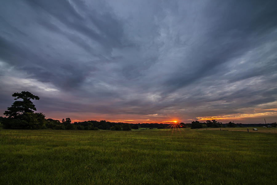 Sunrise Over East Texas Field Photograph by Todd Aaron