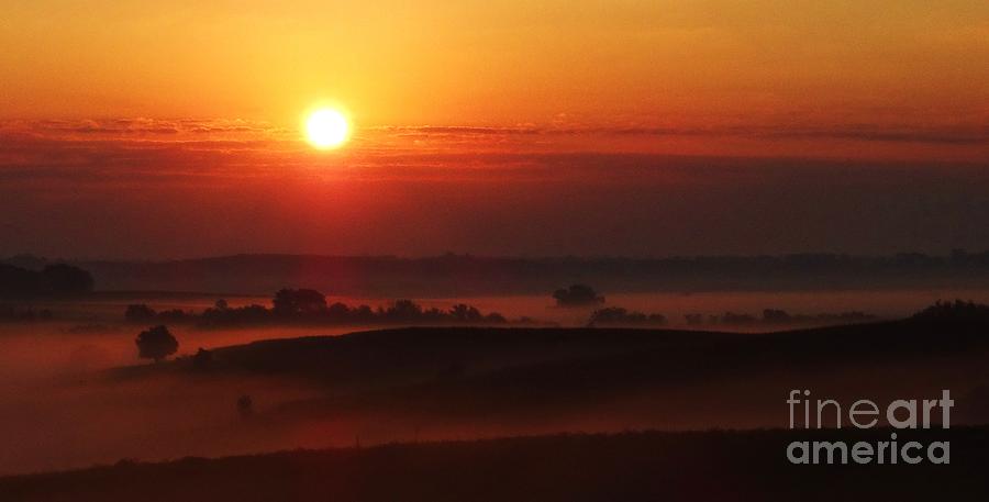 Sunrise Over Fog Photograph by J L Zarek