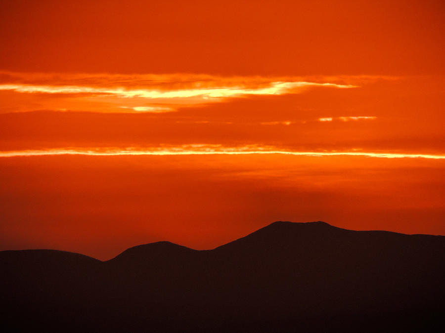 Sunrise over Irelands Galtee Mountains Photograph by James Truett