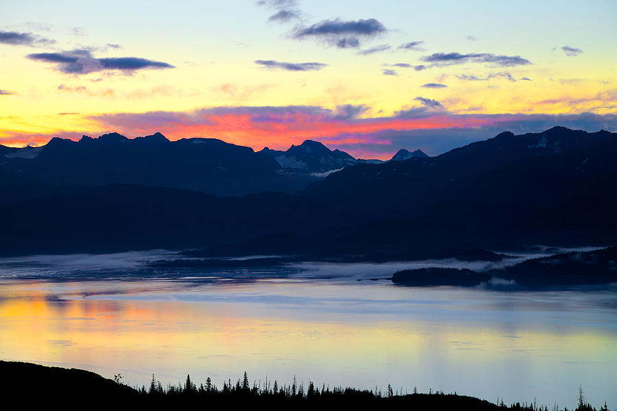 Sunrise over Kachemak Bay Photograph by Scott Slone