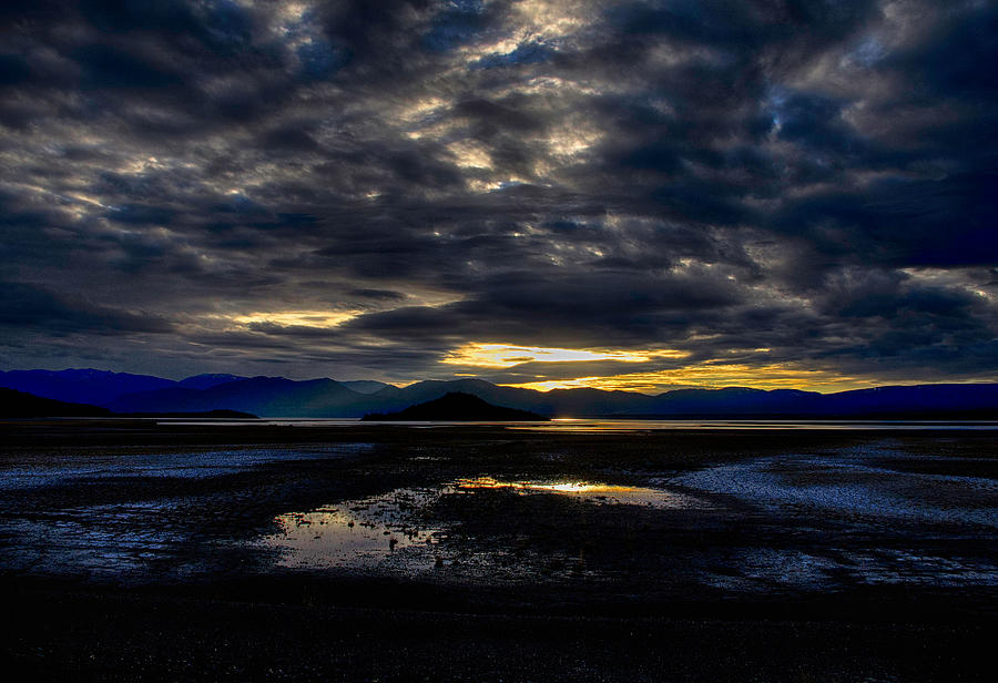Sunrise over Kluane Lake Photograph by Gary OBoyle