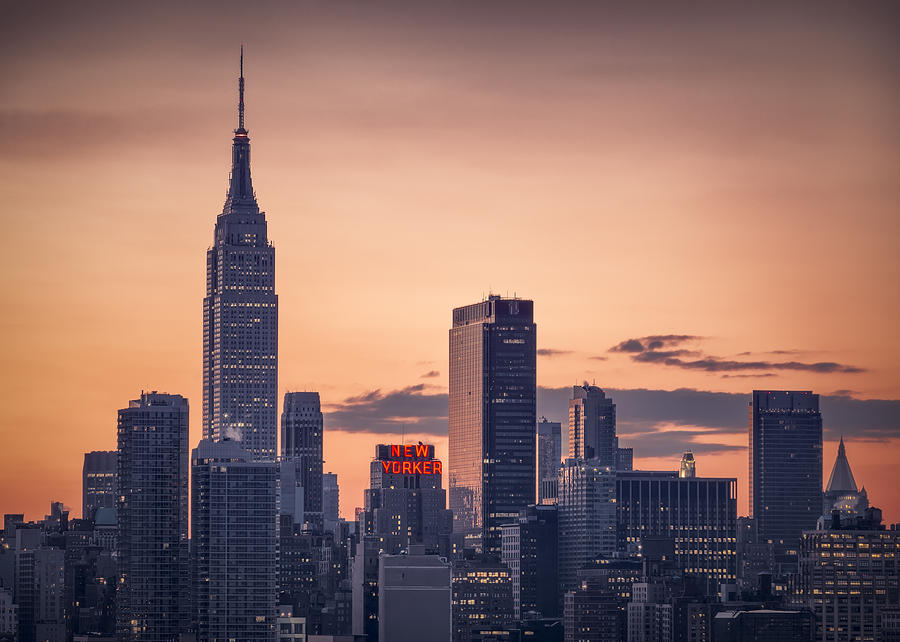 Manhattan sunrise Photograph by Eduard Moldoveanu