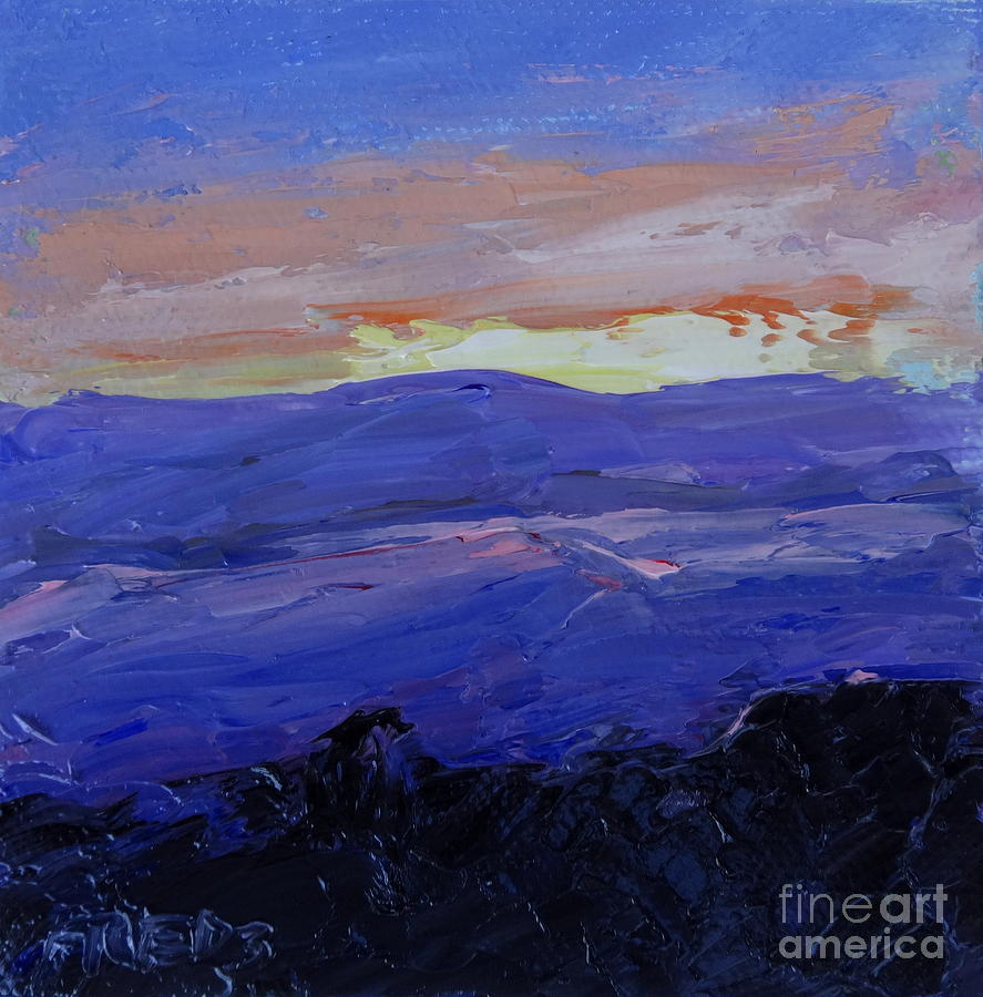 Mountain Painting - Sunrise Over Mingus by Fred Wilson