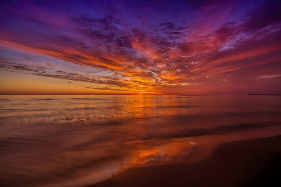 Sunrise over Montrose Beach - Chicago - Illinois Photograph by Ara ...