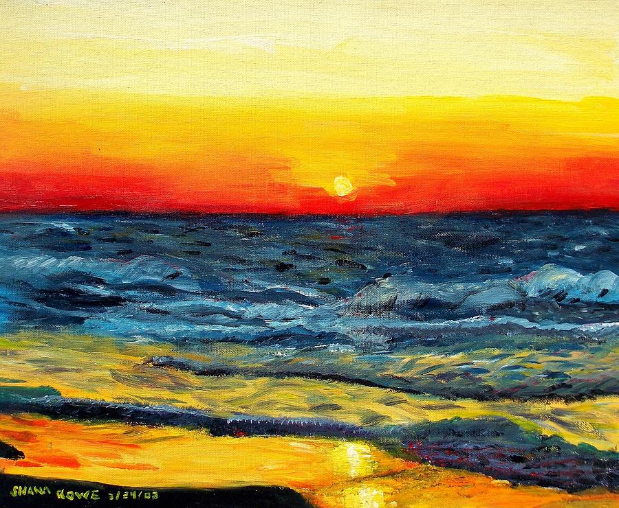 Sunrise over paradise Painting by Shana Rowe Jackson