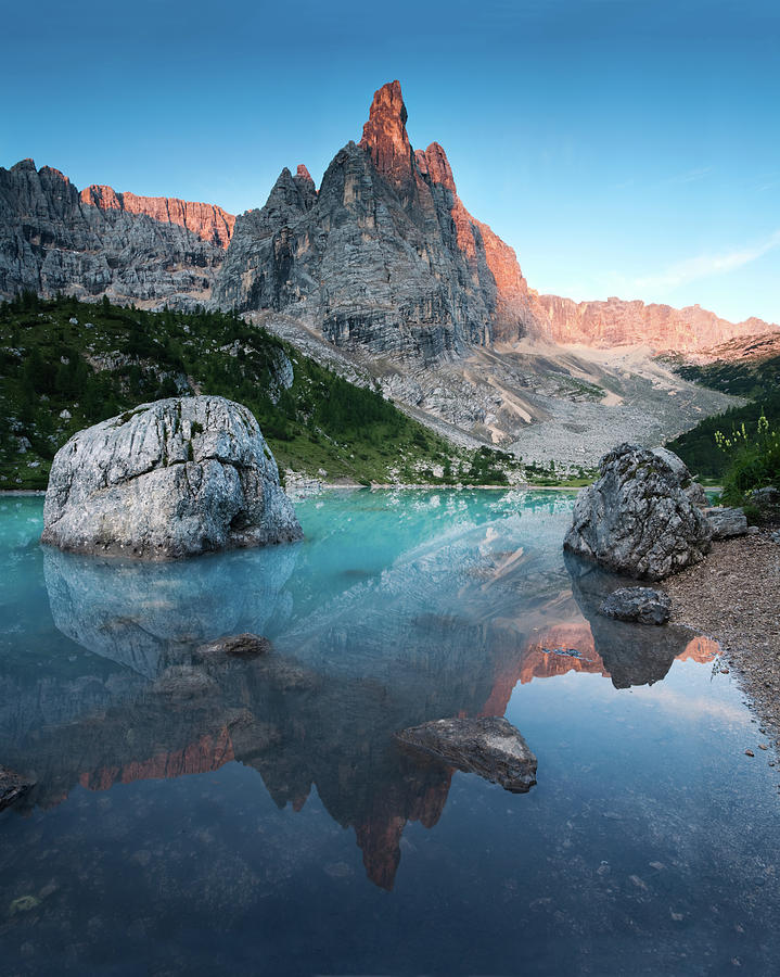 Sunrise Over Peak In Dolomites Photograph by Matteo Colombo