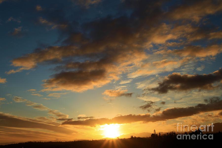 Sunrise Over Port Angeles Photograph by Adam Jewell