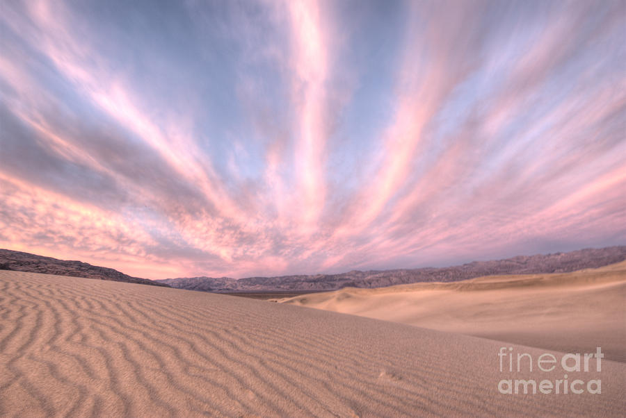 Death Valley National Park Photograph - Sunrise over Sand Dunes by Juli Scalzi