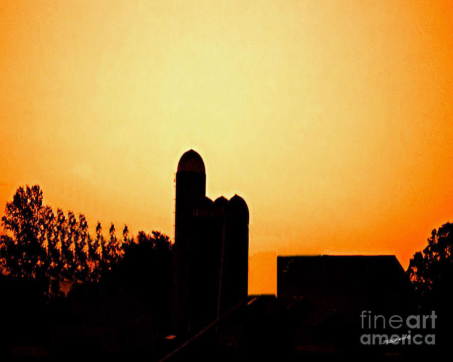 Farm Photograph - Sunrise over the farm by Timothy Clinch