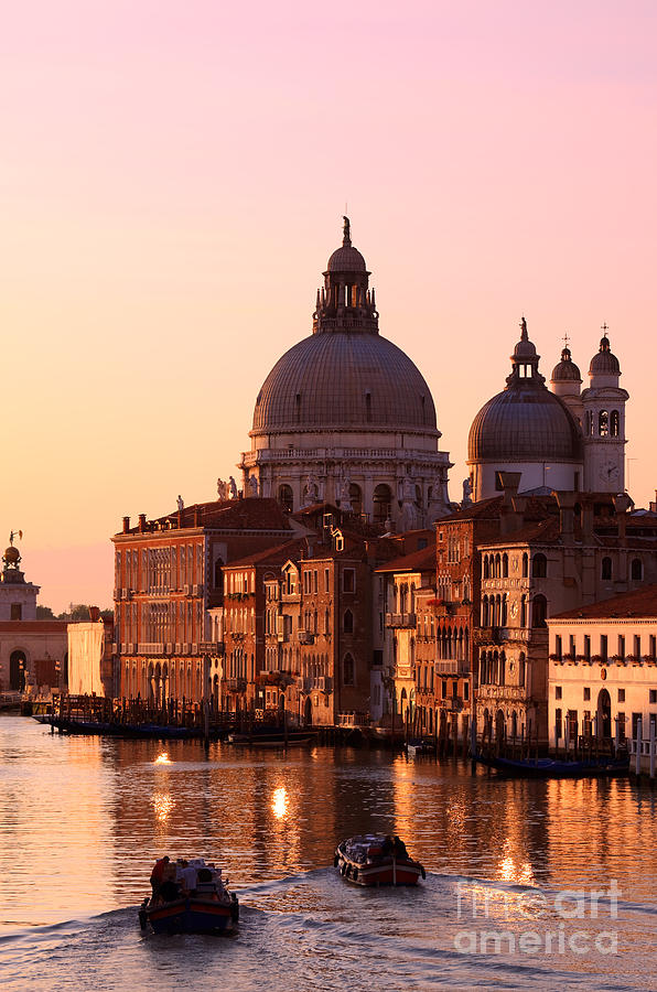 Sunrise over the Grand Canal - Venice Photograph by Matteo Colombo