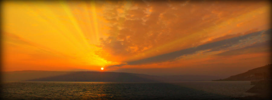 Sunrise Over The Sea of Galilee Photograph by Stephen Stookey