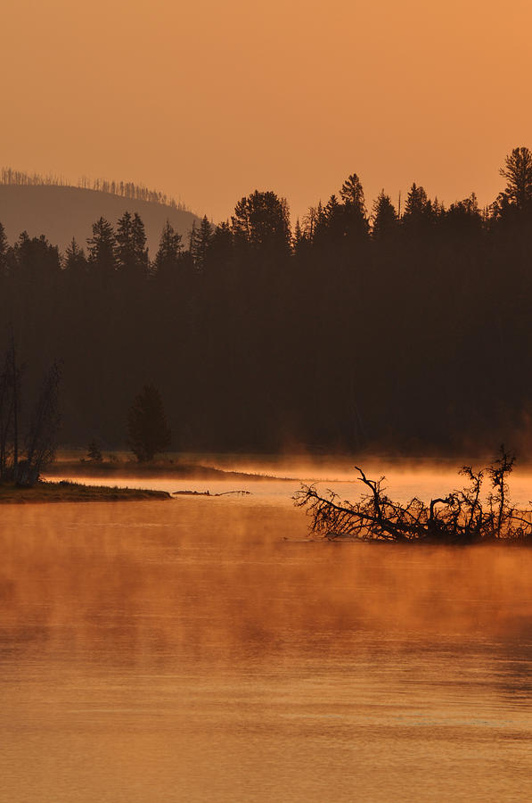 Sunrise Over the Yellowstone River Photograph by Bruce Gourley