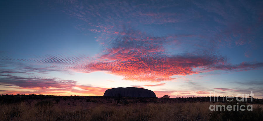 Nature Photograph - Sunrise over Uluru by Matteo Colombo