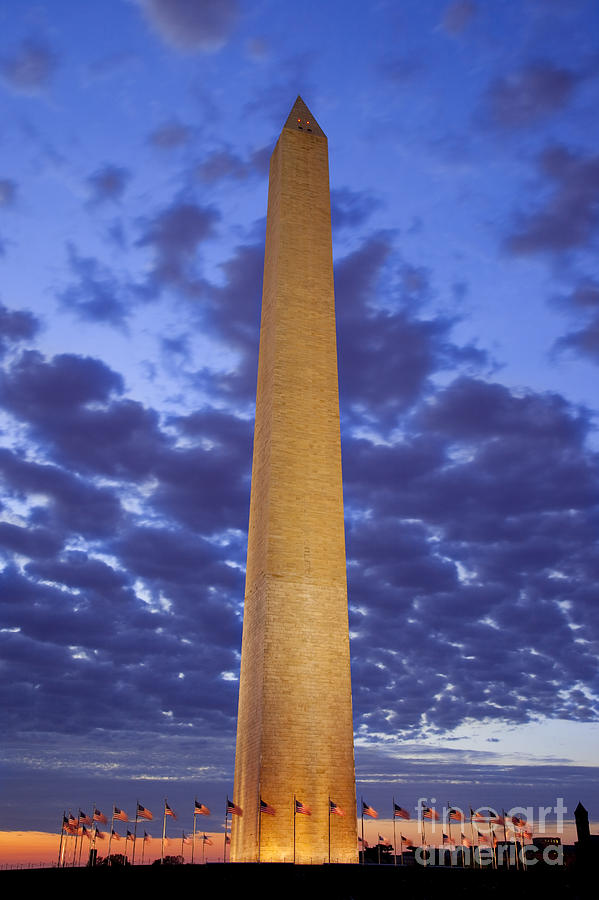 Sunrise over Washington Monument Photograph by Brian Jannsen