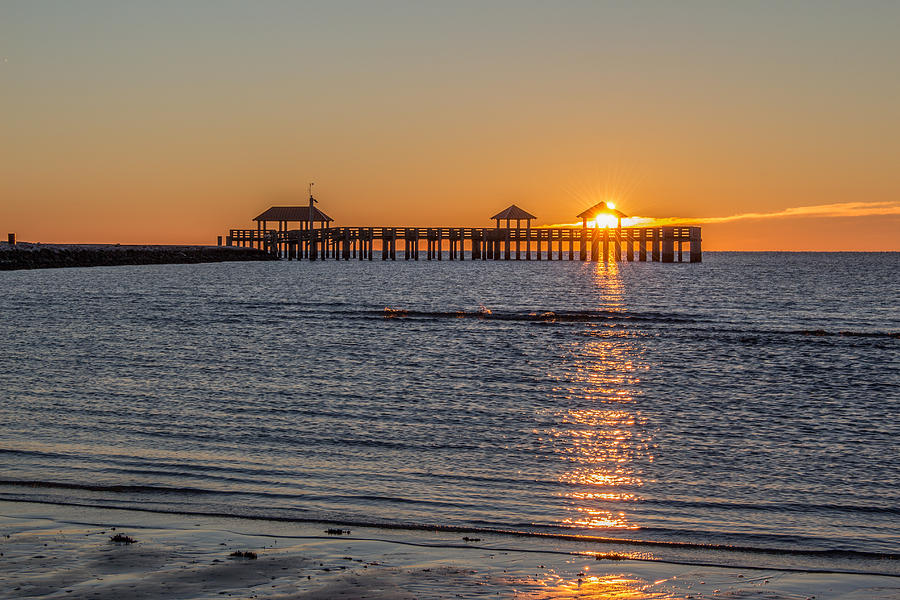 Sunrise Pier Photograph by Brian Wright