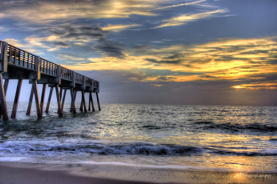 Sunrise Pier Photograph By Mike Whittington - Pixels