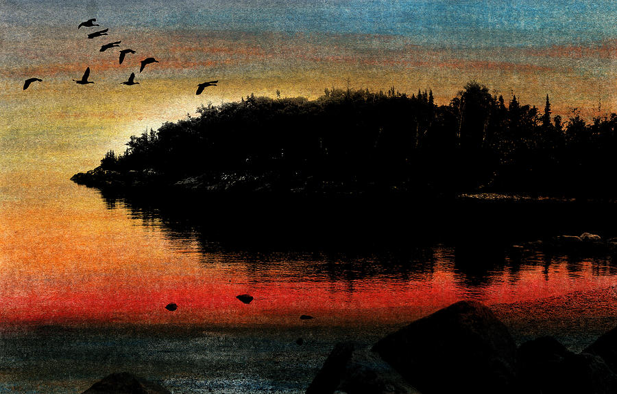Sunrise Point Painting by R Kyllo