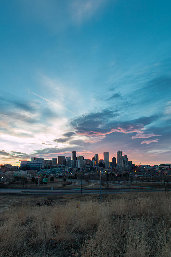 Sunrise Portrait of the Mile High City Photograph by Tony Hake