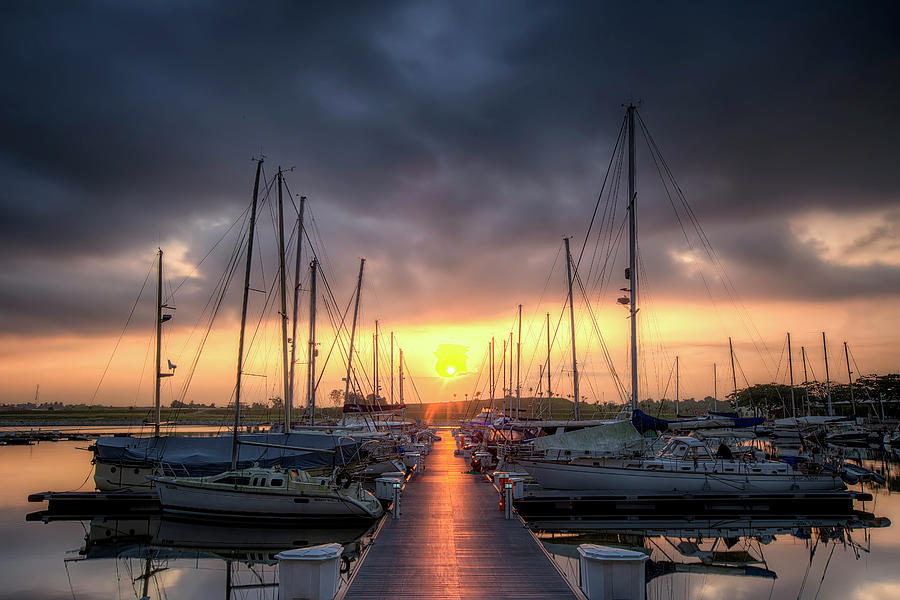 Sunrise Puteri Harbor Photograph by Ideazs Photography