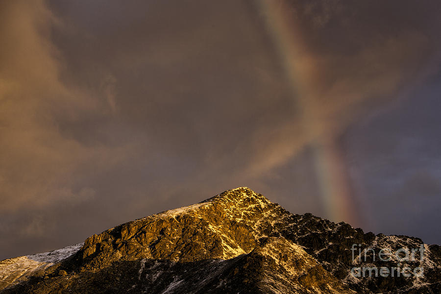 Sunrise Rainbow At Diavolezza Photograph by Timothy Hacker
