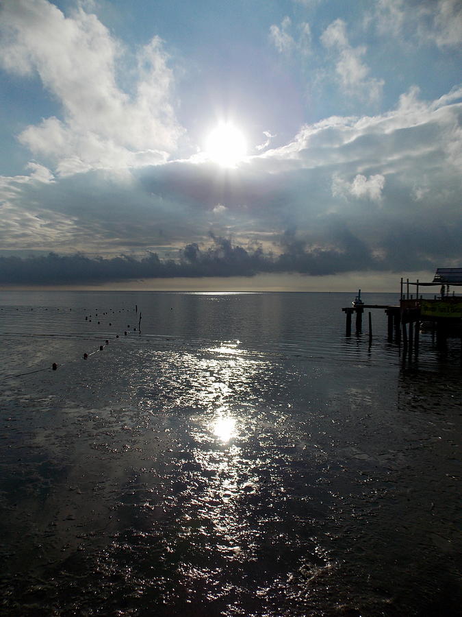 Sunrise Reflection Cedar Key Beach Photograph by Sheri McLeroy
