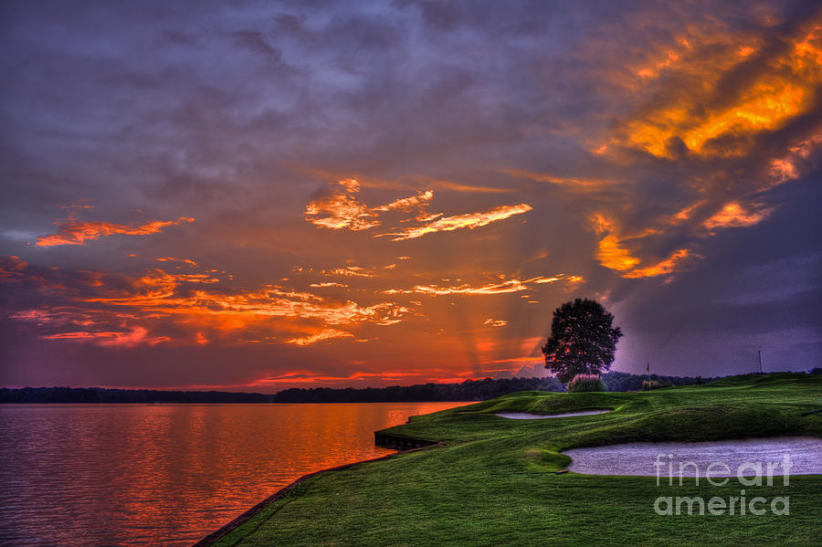 Sunset Reflections On Lake Oconee Photograph by Reid Callaway