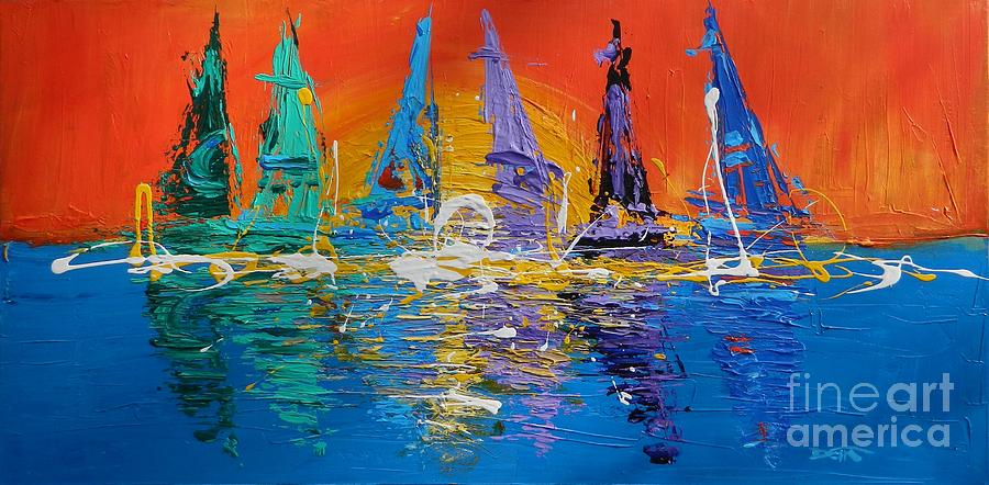 Sunrise Sail Painting by Dan Campbell