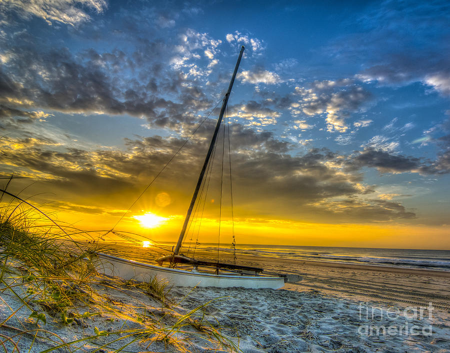 Boat Photograph - Sunrise sail by Matthew Trudeau