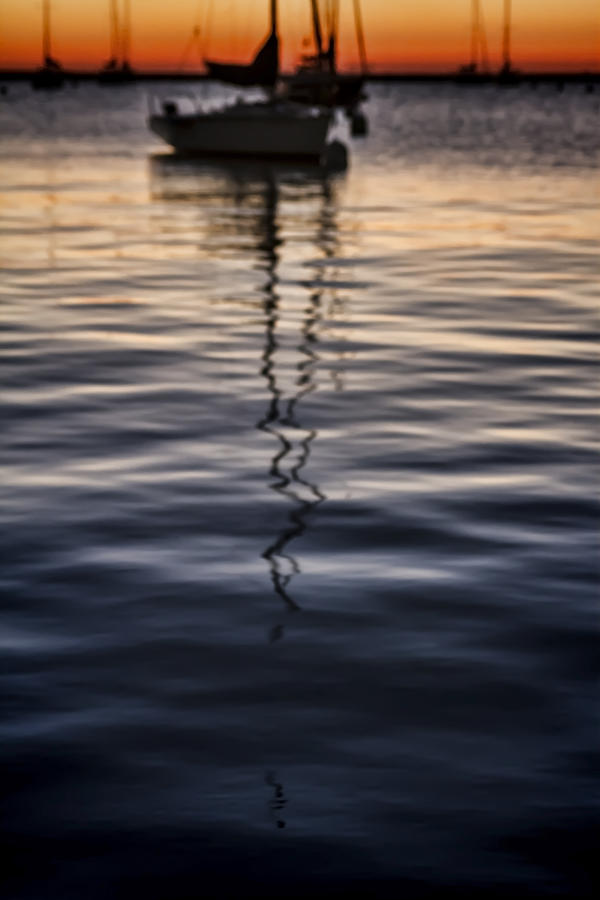 Sunrise sailboat abstract Photograph by Sven Brogren