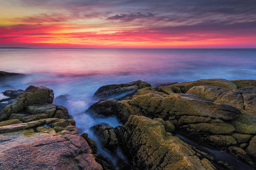 Sunrise Seascape Photograph by Bryan Bzdula