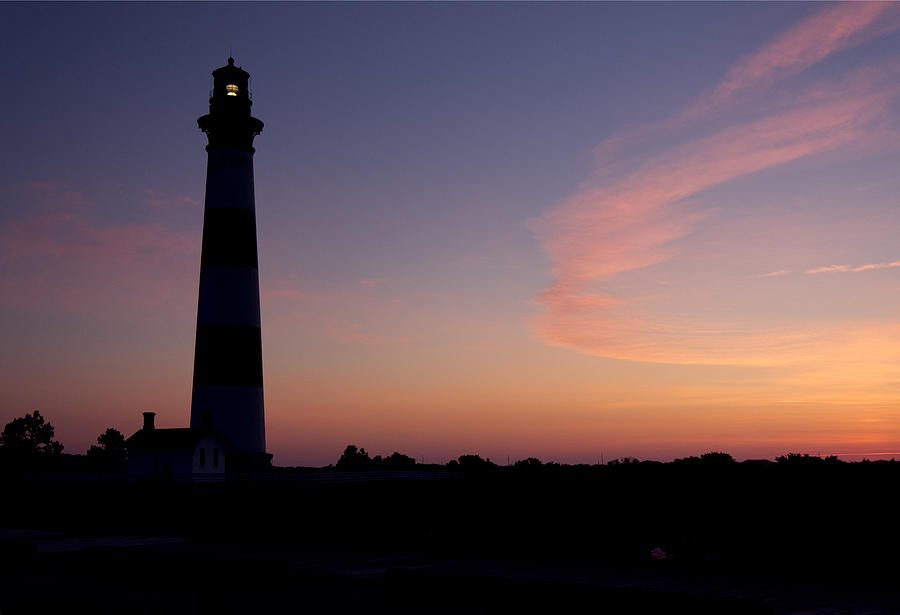Lighthouse Photograph - Sunrise Sentinal by Jim Baker
