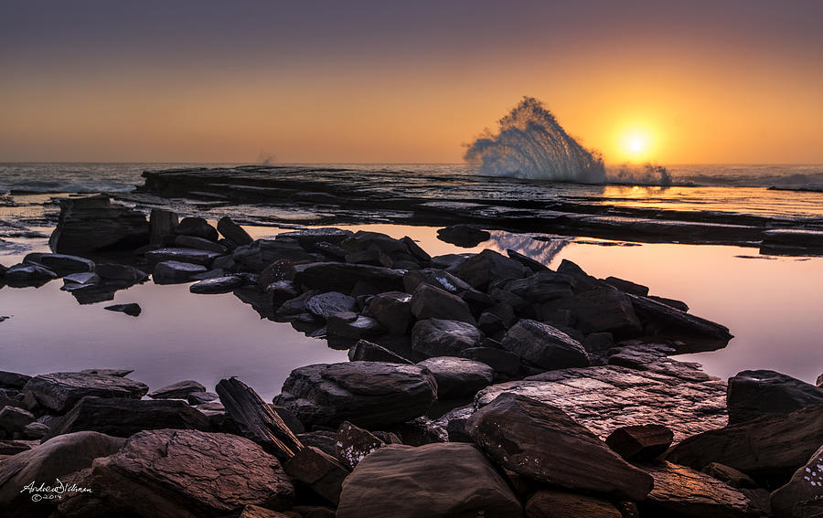 Sunrise Splash Photograph by Andrew Dickman
