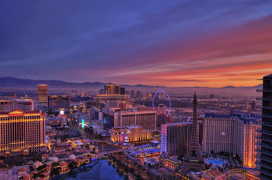 Las Vegas Photograph - Sunrise by Stephen Campbell
