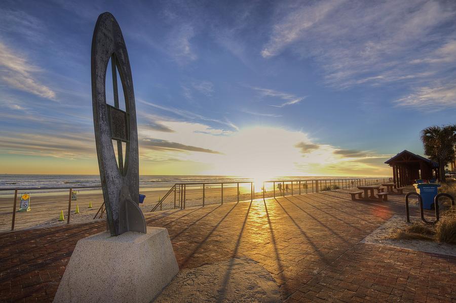 Sunrise Surf Monument Photograph by Danny Mongosa