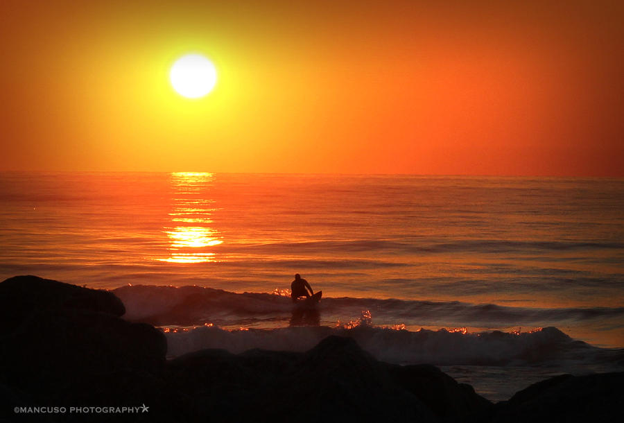 Sunrise Surfer Digital Art by Phil Mancuso